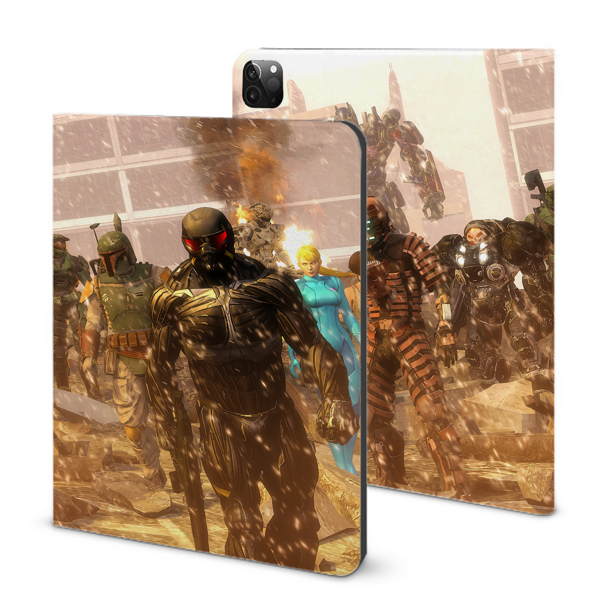 （画像用） Transformers トランスフォーマー IPadケース ペンホルダー付き ブックスタイルデザイン